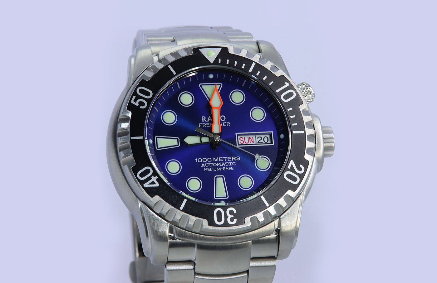 Ratio Free Diver Helium-Safe 1000M Sapphire Automatic 1068HA96-34VA-BLU Men’s Watch