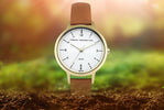 FCUK White Dial Leather Strap Quartz FC1256TG Women’s Watch