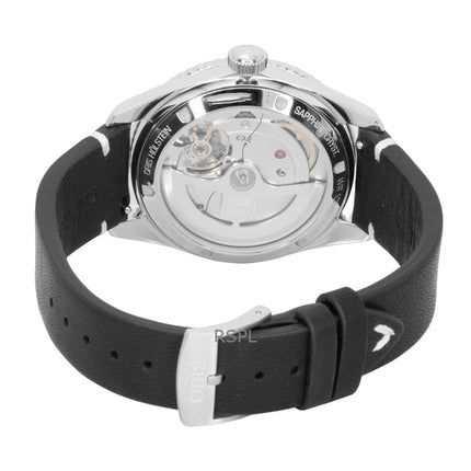 Oris Divers Sixty Five 12H Leather Strap Black Dial Automatic 01 400 7772 4054-07 5 20 82 100M Men's Watch