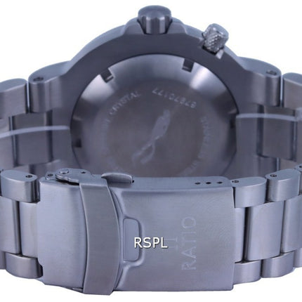 Ratio FreeDiver Red Dial Stainless Steel Quartz 1050HA93-02V-RED 1000M Men's Watch