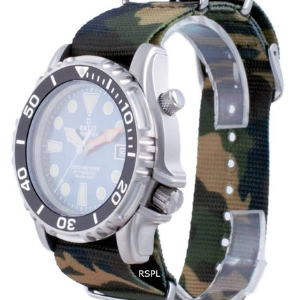 Ratio Free Diver Helium Safe Nylon Automatic Diver's 1066KE20-33VA-BLU-var-NATO5 1000M Men's Watch