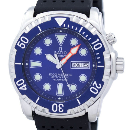 Ratio Free Diver Helium-Safe 1000M Sapphire Automatic 1068HA90-34VA-01 Men's Watch