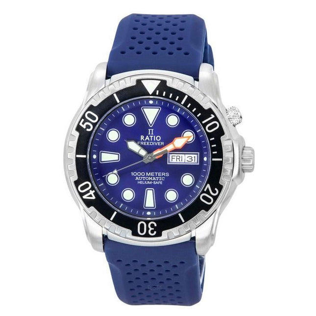 Ratio FreeDiver Helium-Safe 1000M Sapphire Automatic 1068HA90-34VA-BLU Men's Watch