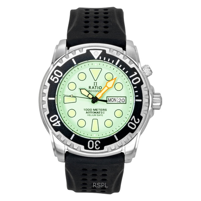 Ratio FreeDiver Helium-Safe 1000M Sapphire Automatic 1068HA90-34VA-MGRN Men's Watch