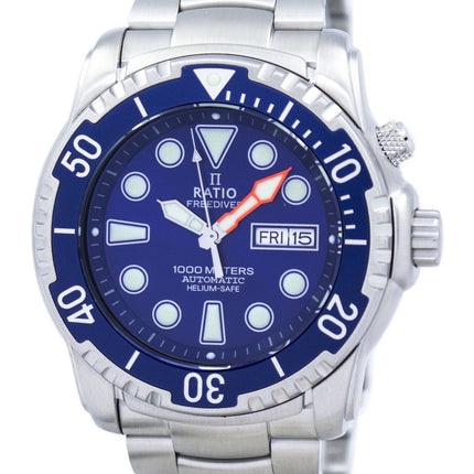 Ratio Free Diver Helium-Safe 1000M Sapphire Automatic 1068HA96-34VA-01 Men's Watch