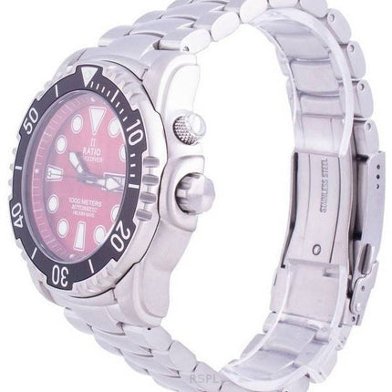 Refurbished Ratio FreeDiver Helium-Safe 1000M Sapphire Automatic 1068HA96-34VA-RED Men's Watch