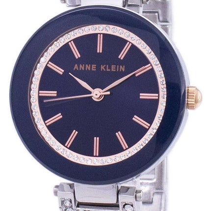 Anne Klein Quartz Diamond Accent 1907NVRT Women's Watch