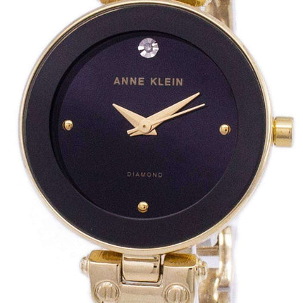 Anne Klein Quartz Diamond Accents 1980BKGB Women's Watch
