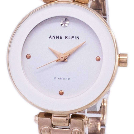 Anne Klein Quartz Diamond Accents 1980WTRG Women's Watch