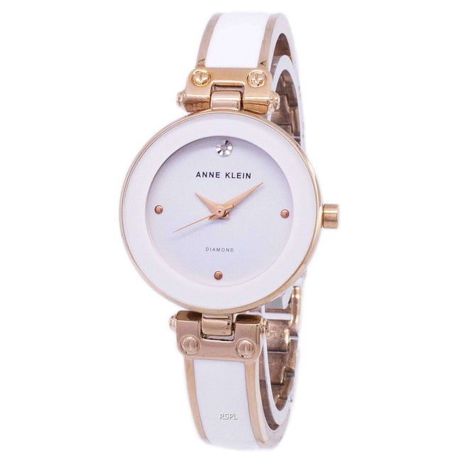 Anne Klein Quartz Diamond Accents 1980WTRG Women's Watch