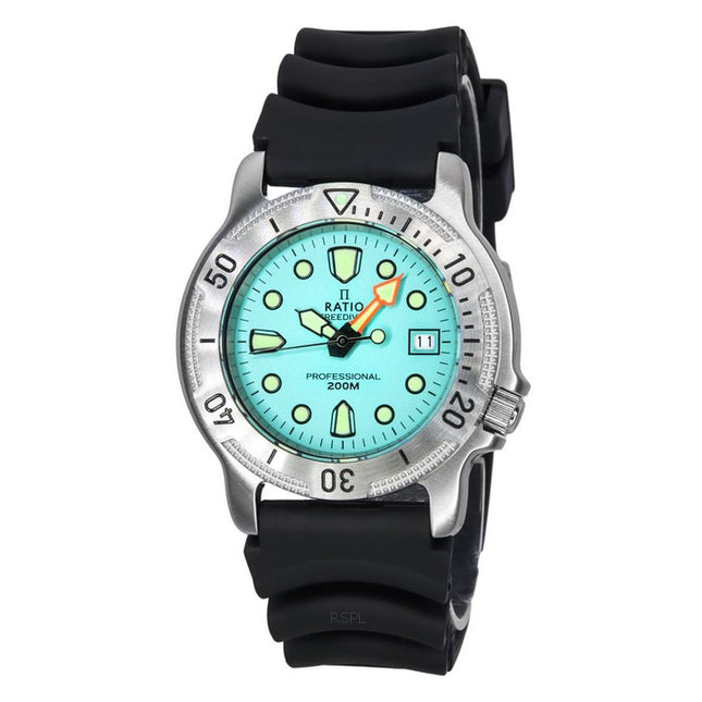 Ratio FreeDiver Professional Sapphire Ice Blue Dial Quartz 22AD202-IBLU 200M Men's Watch