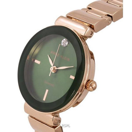 Anne Klein Diamond Accent Green Dial Quartz 2434GNRG Women's Watch