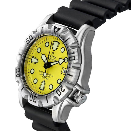 Ratio FreeDiver Professional 500M Sapphire Yellow Dial Automatic 32BJ202A-YLW Men's Watch