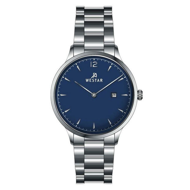 Westar Profile Stainless Steel Blue Dial Quartz 40218STN104 Women's Watch
