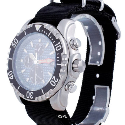 Ratio Free Diver Chronograph Nylon Quartz Diver's 48HA90-17-CHR-BLU-var-NATO4 200M Men's Watch