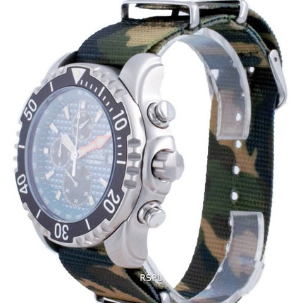 Ratio Free Diver Chronograph Nylon Quartz Diver's 48HA90-17-CHR-BLU-var-NATO5 200M Men's Watch