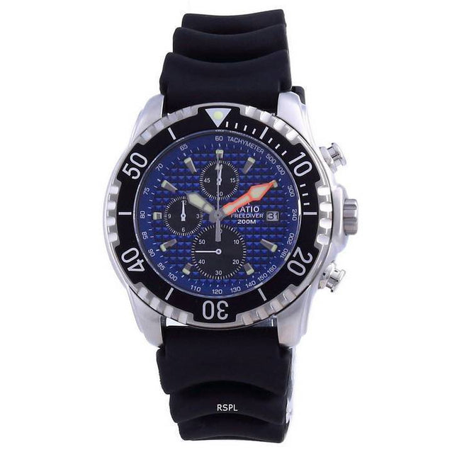 Ratio 200M Diver Quartz Chronograph Sapphire 48HA90-17-CHR-BLU Men's Watch