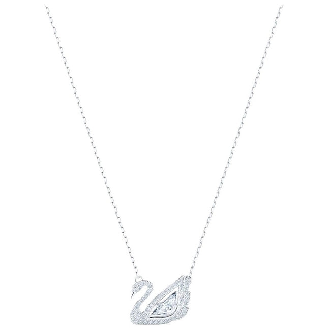 Swarovski Swan White Rhodium Necklace 5514421 For Women
