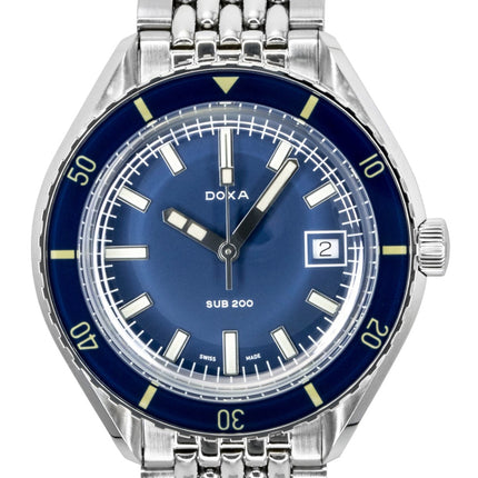 Doxa Sub 200 Caribbean Stainless Steel Blue Dial Automatic Diver's 799.10.201.10 200M Men's Watch
