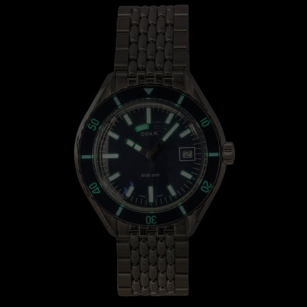 Doxa Sub 200 Caribbean Stainless Steel Blue Dial Automatic Diver's 799.10.201.10 200M Men's Watch