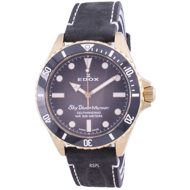 Edox Skydiver Military Limited Edition Automatic 80115BRZNNDR 80115 BRZN NDR 300M Men's Watch