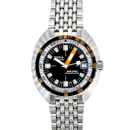 Doxa SUB 200T Sharkhunter Stainless Steel Black Dial Automatic Diver's 804.10.101.10 200M Men's Watch