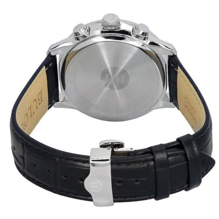 Bulova Sutton Classic Chronograph Leather Strap Green Dial Quartz 96B310 Men's Watch