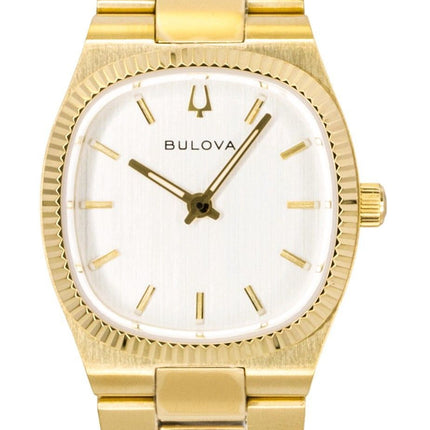 Bulova Super Seville Mini Gold Tone Stainless Steel Silver Dial Quartz 97L189 Women's Watch