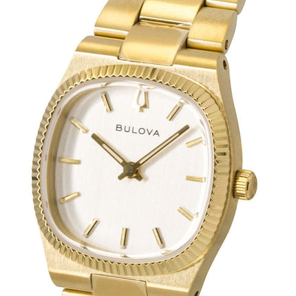 Bulova Super Seville Mini Gold Tone Stainless Steel Silver Dial Quartz 97L189 Women's Watch