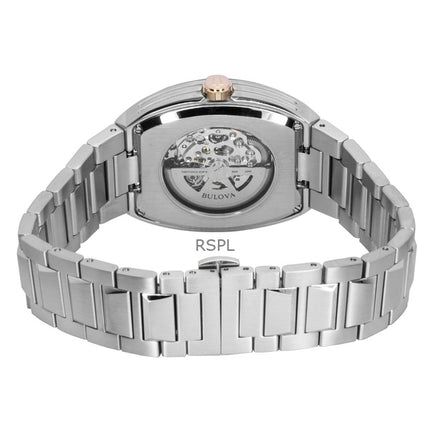 Bulova Maquina Stainless Steel Blue Dial Automatic 98A319 Men's Watch