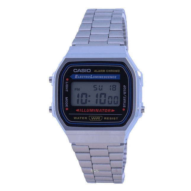 Casio Vintage Stainless Steel Resin Digital A-168WA-1W A168WA-1 Unisex Watch
