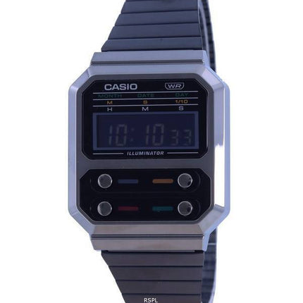 Casio Vintage Youth Digital Stainless Steel A100WEGG-1A A100WEGG-1 Unisex Watch