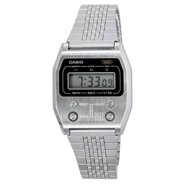 Casio Vintage Digital Stainless Steel Quartz A1100D-1 Unisex Watch
