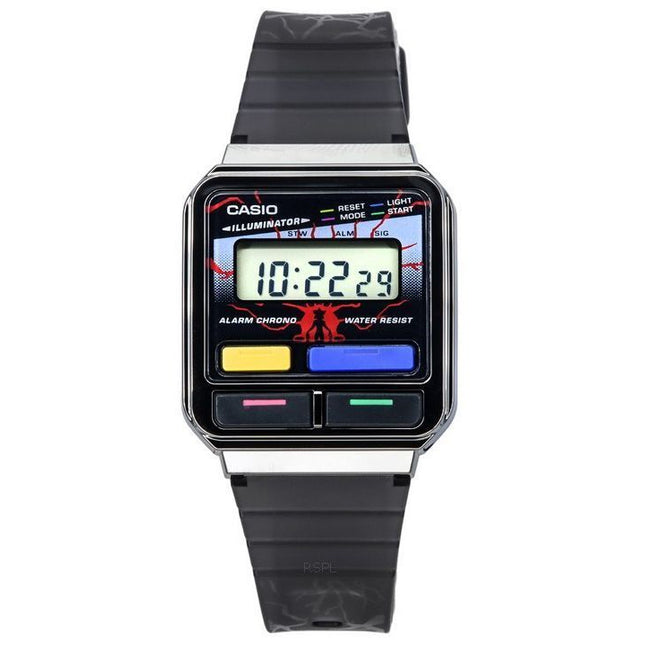 Casio Vintage Stranger Things Collaboration Digital Resin Strap Quartz A120WEST-1A Unisex Watch