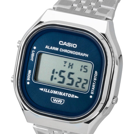 Casio Digital Stainless Steel Quartz A140WE-2A Unisex Watch