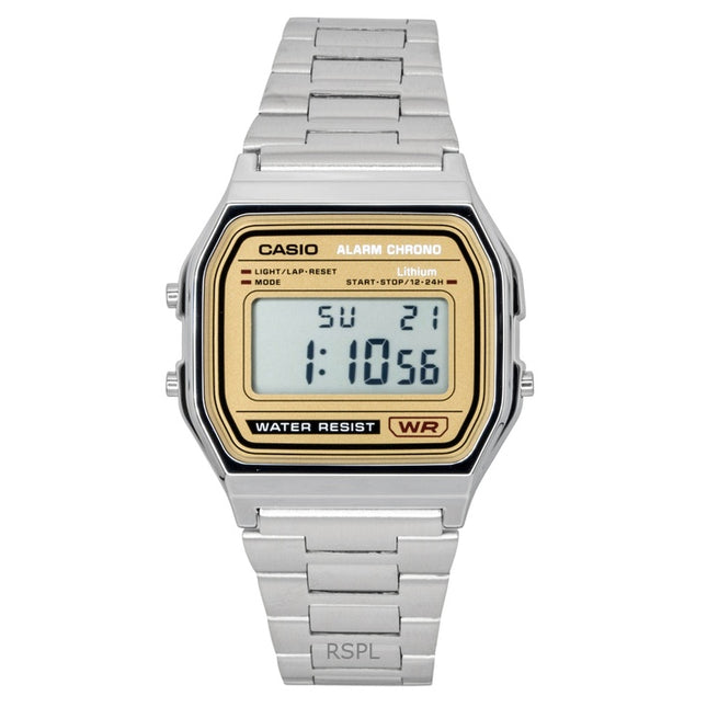 Casio Vintage Digital Stainless Steel Quartz A158WEA-9 Unisex Watch