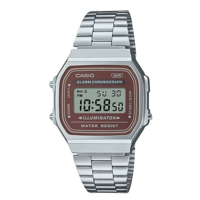 Casio Vintage Digital Stainless Steel Bracelet Quartz A168WA-5A Men's Watch