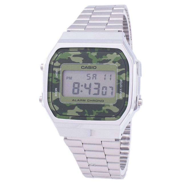 Casio Retro Digital Camouflage Alarm Chrono A168WEC-3EF Unisex Watch