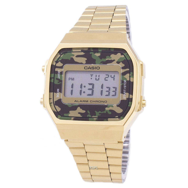 Casio Retro Digital Camouflage Alarm Chrono A168WEGC-3EF Unisex Watch