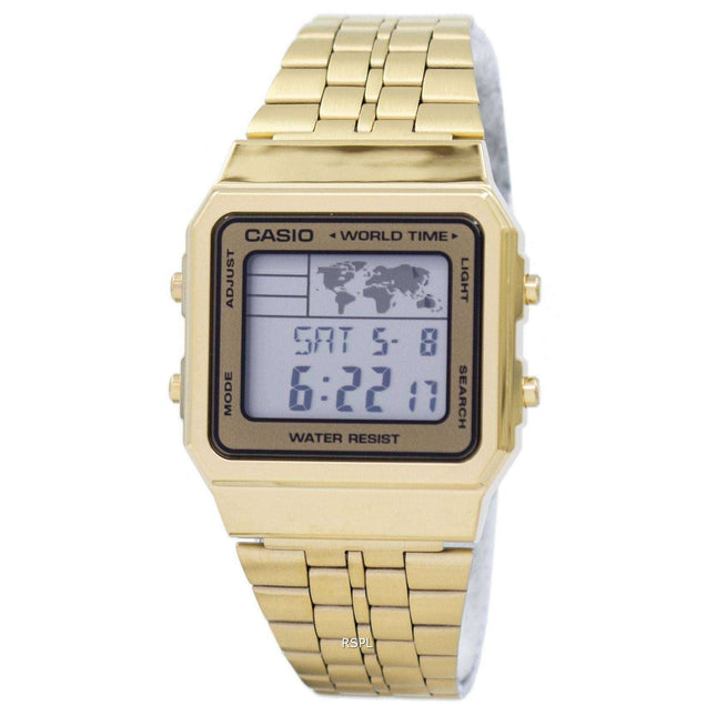 Casio Alarm World Time Digital A500WGA-9DF Men's Watch