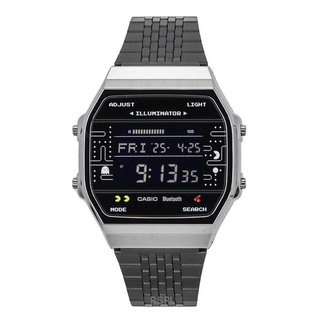 Casio Vintage Digital PAC-MAN Collaboration Smartphone Link Quartz ABL-100WEPC-1B Unisex Watch