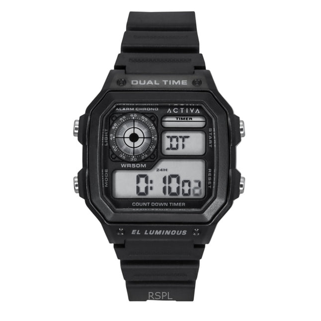 Invicta Activa Digital Polyurethane Strap Black Dial Quartz ACW1299-001 Men's Watch