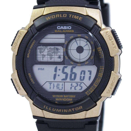 Casio Illuminator World Time Alarm AE-1000W-1A3V AE1000W-1A3V Men's Watch
