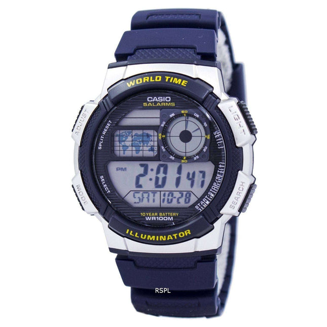 Casio Illuminator World Time Alarm AE-1000W-2AV Men's Watch