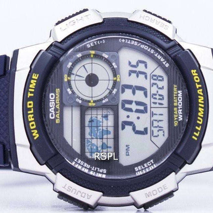 Casio Illuminator World Time Alarm AE-1000W-2AV Men's Watch
