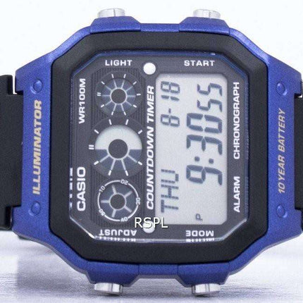 Casio Youth Series Illuminator Chronograph Alarm AE-1300WH-2AV Men's Watch