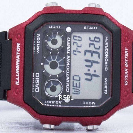 Casio Youth Series Illuminator Chronograph Alarm AE-1300WH-4AV Men's Watch