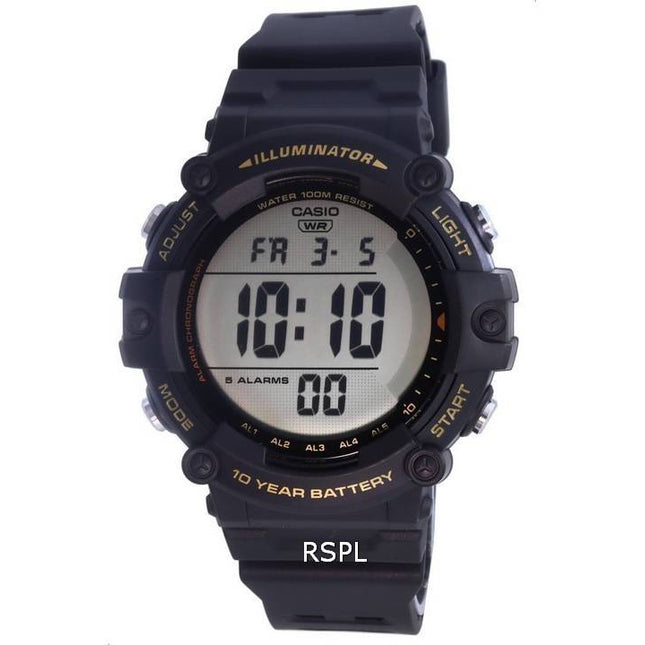 Casio Digital Resin Quartz AE-1500WHX-1A AE1500WHX-1 100M Men's Watch