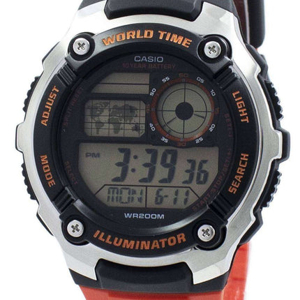 Casio Youth Illuminator World Time Digital AE-2100W-4AV AE2100W-4AV Men's Watch