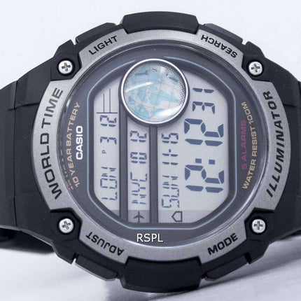 Casio Youth Illuminator World Time Digital AE-3000W-1AV AE3000W-1AV Men's Watch